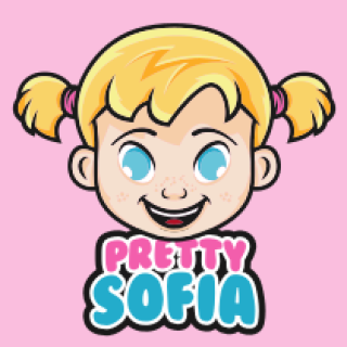 beauty logo icon smiling little girl mascot
