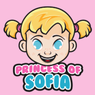 beauty logo icon smiling little girl mascot