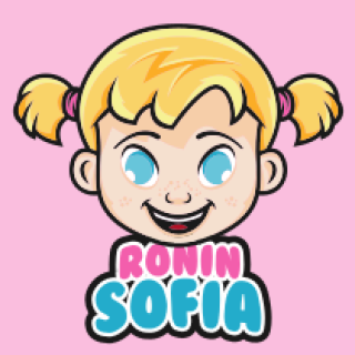 beauty logo icon smiling little girl mascot