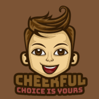 mascot logo smiling boy with stylish hair