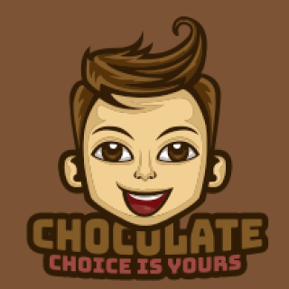 mascot logo smiling boy with stylish hair