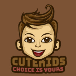 mascot logo smiling boy with stylish hair