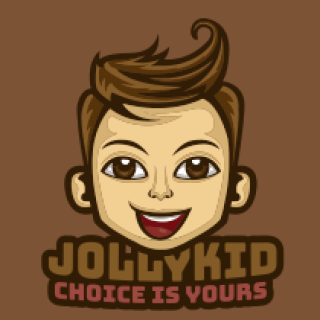 mascot logo smiling boy with stylish hair