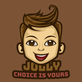 mascot logo smiling boy with stylish hair