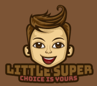 mascot logo smiling boy with stylish hair