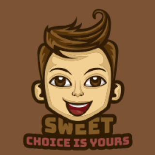 mascot logo smiling boy with stylish hair