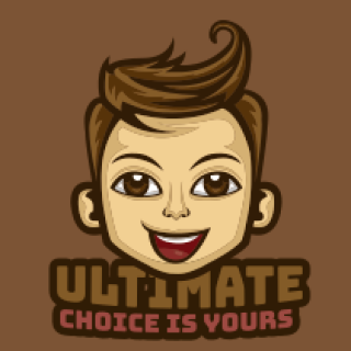 mascot logo smiling boy with stylish hair