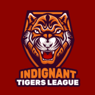 sports logo angry tiger mascot in shield