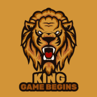 gaming logo angry lion mascot roaring