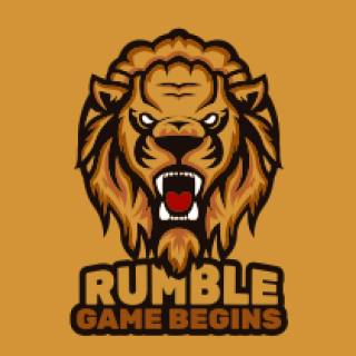 gaming logo angry lion mascot roaring