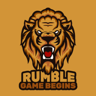 Angry lion face roaring mascot logo