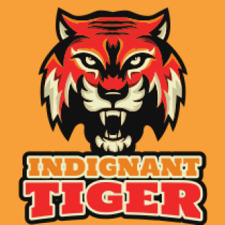 animal logo fierce looking tiger face mascot