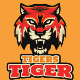 animal logo fierce looking tiger face mascot
