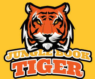 animal logo symbol elegant tiger mascot