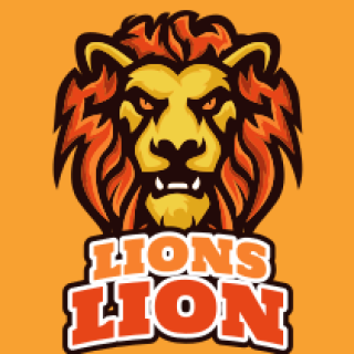 animal logo maker angry lion face