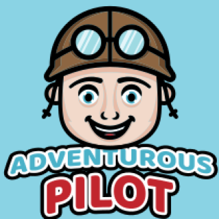 gaming logo smiling pilot boy mascot