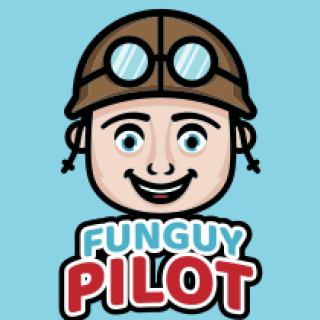 gaming logo smiling pilot boy mascot
