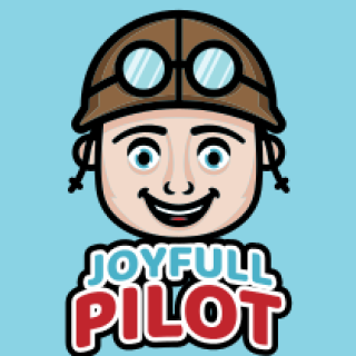 gaming logo smiling pilot boy mascot