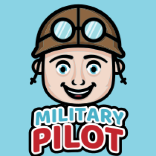 gaming logo smiling pilot boy mascot