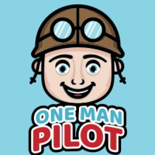 gaming logo smiling pilot boy mascot