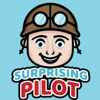 gaming logo smiling pilot boy mascot