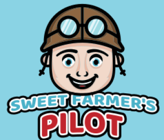 gaming logo smiling pilot boy mascot