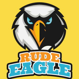 animal logo bald eagle face mascot