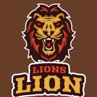 animal logo template roaring lion face mascot