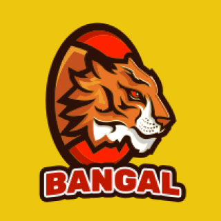 animal logo image side profile tiger mascot 