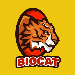 side profile tiger mascot 