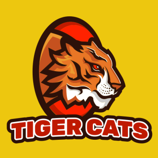 side profile tiger mascot 