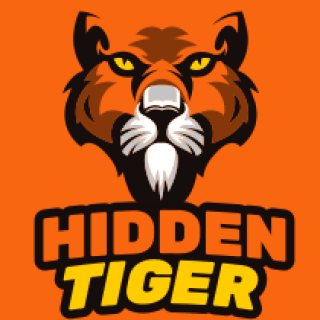 animal logo symbol sober tiger face mascot
