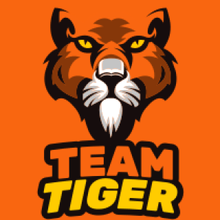 animal logo symbol sober tiger face mascot
