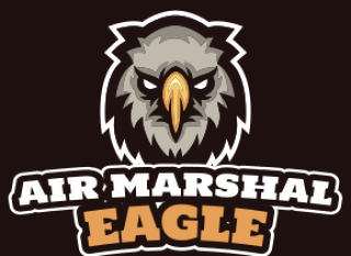 animal logo front facing eagle mascot