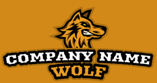 aggressive wolf in angry mood mascot logo generator