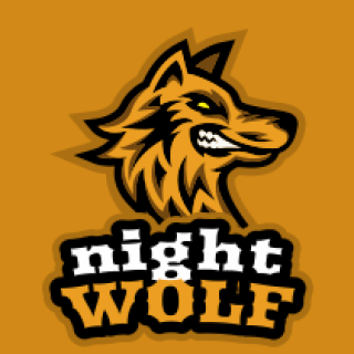 animal logo maker angry wolf mascot