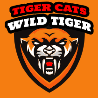 animal logo image angry tiger in shield