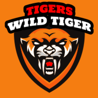 animal logo image angry tiger in shield