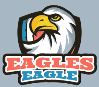 security logo online bald eagle in shield