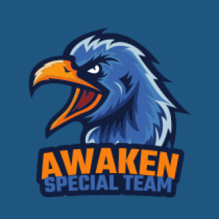 squawking eagle mascot logo
