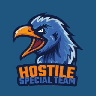 squawking eagle mascot logo