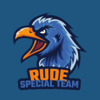 squawking eagle mascot logo