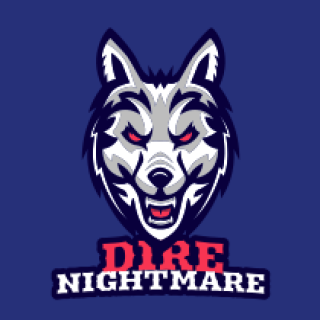 animal logo maker smiling wolf mascot