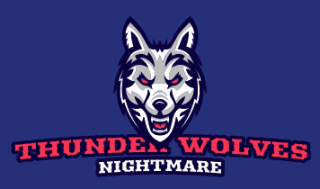 animal logo maker smiling wolf mascot