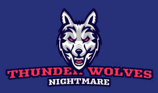 animal logo maker angry wolf mascot