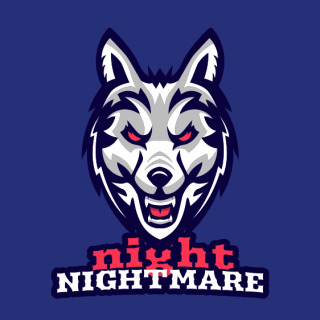 aggressive wolf mascot in angry mood logo maker