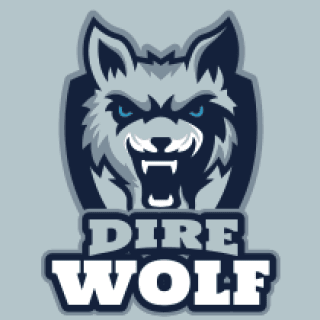 growling wolf face mascot logo creator