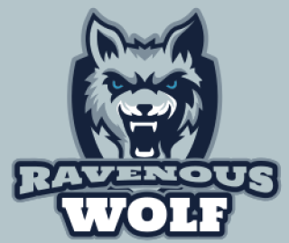 animal logo icon growling wolf face mascot