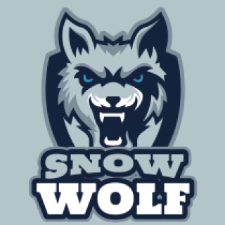animal logo icon growling wolf face mascot