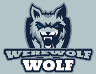 animal logo icon growling wolf face mascot